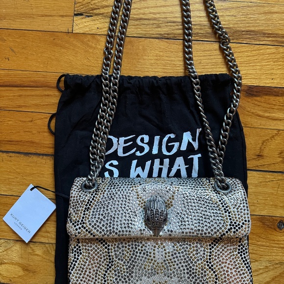 Brand New, RARE & Beautiful Kurt Geiger Multi Crystal Mini Kensington handbag. - Picture 11 of 12
